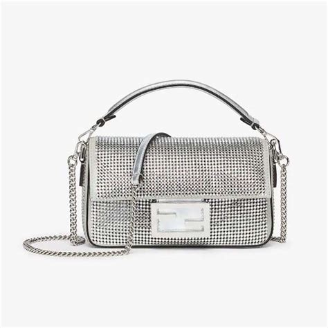 fendi baguette silver.